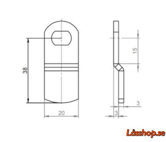 Assa Abloy Regel 109 Lev.art.nr. 490973100057