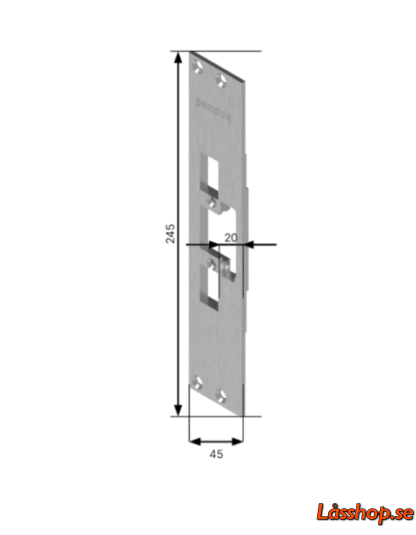 Exma Monteringsstolpe 912-20 plan Art.nr. 50000221 - Bild 2