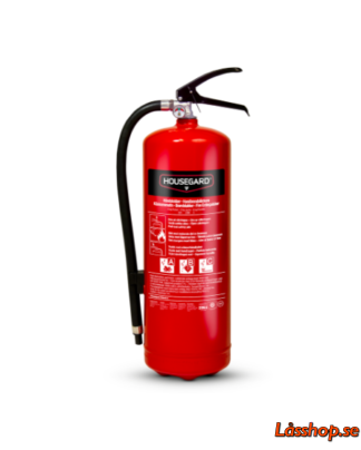 Housegard Pulversläckare PE6 55A 233 B C röd 6kg