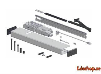 Dörrautomatik SW300-S-ECO tryckande standardarm kpl